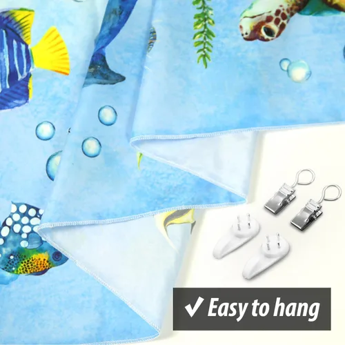 Miniatura 5 de DECOWALL TP-010 - Tapiz de animales marinos de 60 x 40 pulgadas (59.1 in x 39.4 in), póster para niños, aprendizaje educativo, para colgar