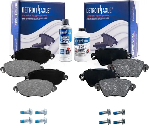 Miniatura 37 de Detroit Axle - Kit de freno delantero para Chevrolet Trailblazer GMC Envoy Buick Rainier Isuzu Ascender Olds Bravada Saab 9-7X, repuesto