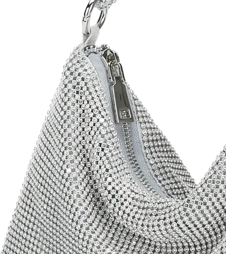 Miniatura 7 de YIKOEE Bolso de mano de noche con diamantes de imitación con purpurina