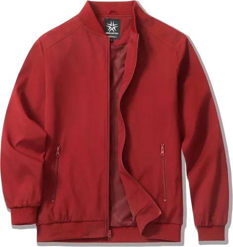 Miniatura 12 de URBANFIND Chaquetas bomber para hombre, casuales, ligeras, cortavientos, a la moda, abrigos de primavera y otoño
