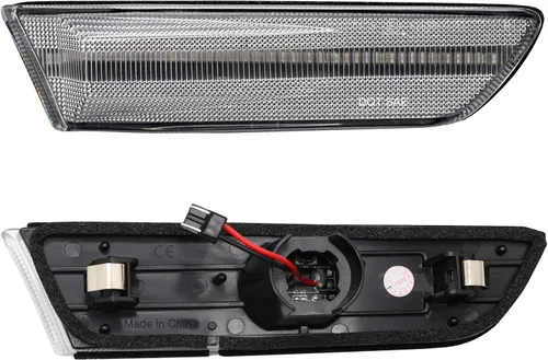 Miniatura 3 de Luz LED Blanca de Marcador Lateral del Parachoques Delantero Compatible con G35 Coupe 2003-2007 /Skyline V35 Coupe 2002-2007, Reemplaza