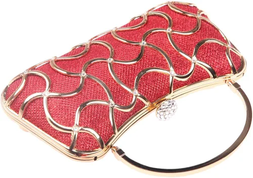 Miniatura 5 de Fawziya Bolso de mano de cristal para mujer con asa