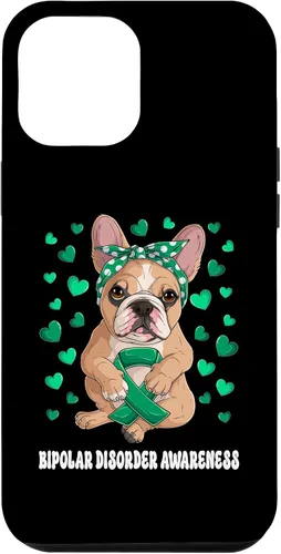 Miniatura 6 de Funda de concientización sobre el trastorno bipolar del guerrero superviviente de la cinta verde para iPhone 13 Pro