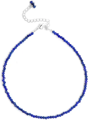 Miniatura 3 de Gempires - Tobillera ligera hecha a mano con cuentas, diseño clásico, hipoalergénica, chapada en plata de 11 pulgadas, regalo único para uso diario