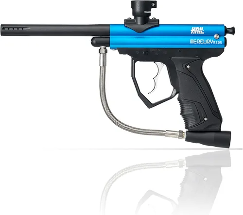 Miniatura 8 de Mercury Rise Marcador de pistola de paintball de calibre .50 semiautomático Hail Granizo Negro
