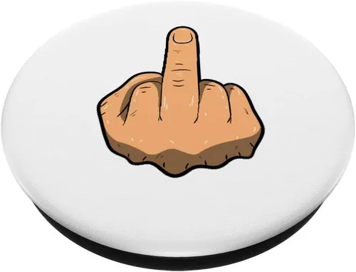 Miniatura 2 de Stick The Middle Finger Flipping The Bird RMMF PopSockets Grip and Stand for Phones and Tablets, Negro
