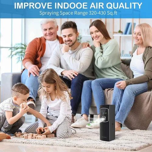 Miniatura 4 de SVAVO Dispensador automático de ambientador, montado en la pared/de pie, dispensador de aerosol automático programable para interiores, dormitorio