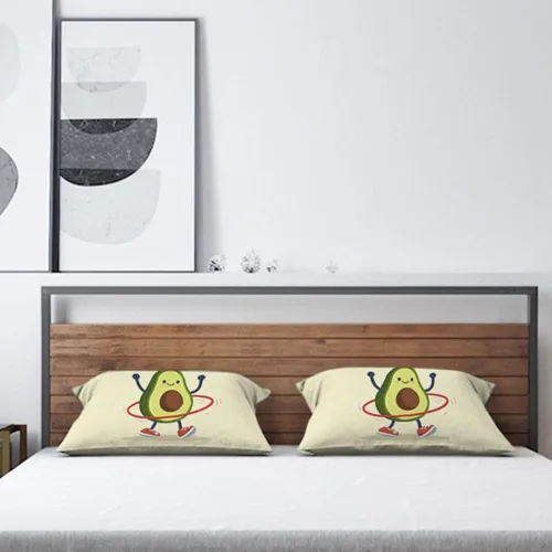 Miniatura 4 de AOYEGO Funda de almohada decorativa 12x20 pulgadas con diseño de aguacate haciendo ejercicio con aro hula hoop, fundas de almohada rectangulares