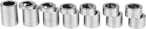 Miniatura 2 de Kit de espaciador de eje de rueda de motocicleta cromado, 1 pulgada, diámetro exterior 1-1/2 pulgadas (1.50) para Harley Touring Road King Electra