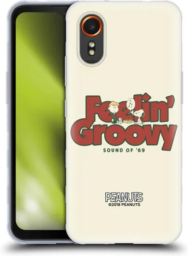 Miniatura 376 de Head Case Designs Funda de gel Woodstock 50th con licencia oficial de Peanuts Snoopy Guitar 1969 [protección de grado militar] compatible