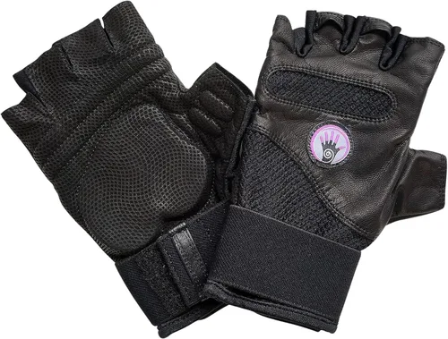 Guantes de muñeca asegurados estilo Fusión - Guantes acolchados de gel, guantes de entrenamiento con soporte para muñeca, guantes de yoga, guantes