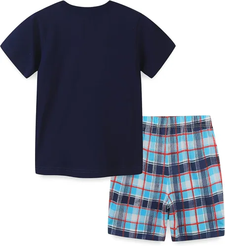 Miniatura 2 de Funnymore Conjunto de camiseta y pantalón corto de algodón de verano para niños pequeños