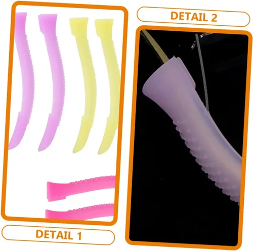Miniatura 5 de DOITOOL Fundas antideslizantes de silicona para tijeras de cutícula, mangas para recortar uñas, 6 pares de fundas protectoras de agarre cómodo