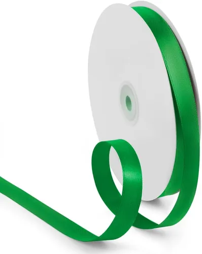 Miniatura 45 de Cinta de satén de 1 pulgada de 100 yardas, color verde manzana, cinta de tela de color sólido para envoltura de regalos, boda, cinta de regalo