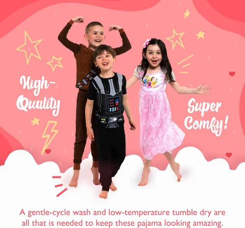 Miniatura 6 de JoJo Siwa Girls 3-Piece Loose-fit Pajamas Set