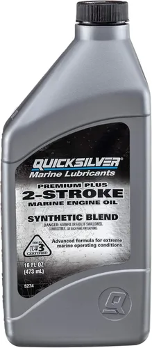 Miniatura 6 de Quicksilver Premium Plus - Aceite de motor marino de mezcla sintética de 2 tiempos, 1 galón