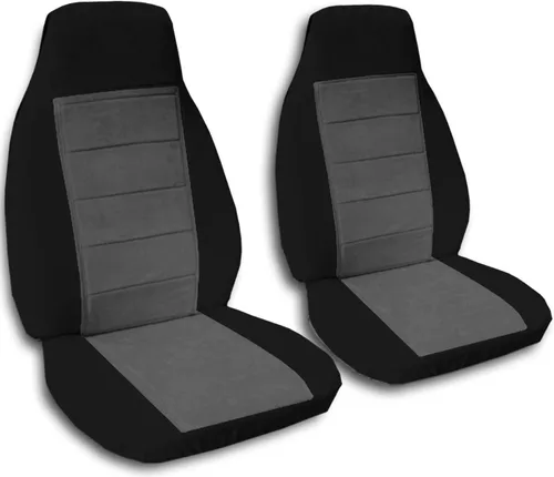 Miniatura 20 de TOTALLY COVERS Compatible con Ford F-150 F-250 F-350 de 1992-1998 con dos tonos para asiento de camión (sillas capitanes/cubos) con reposabrazos