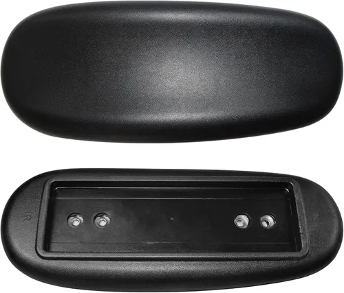 Miniatura 6 de MySit Almohadillas de Repuesto para Reposabrazos de Silla de Oficina Universales 4" o 5.5" Orificio de Montaje (Juego de 2) Negro