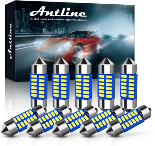 Miniatura 11 de Antline 6614 6641 6612F 6615 F30-WHP TS-14V1CP Bombilla LED de 1.142 in 1.14 pulgadas, amarillo ámbar, superbrillante, Canbus, libre de errores, 12