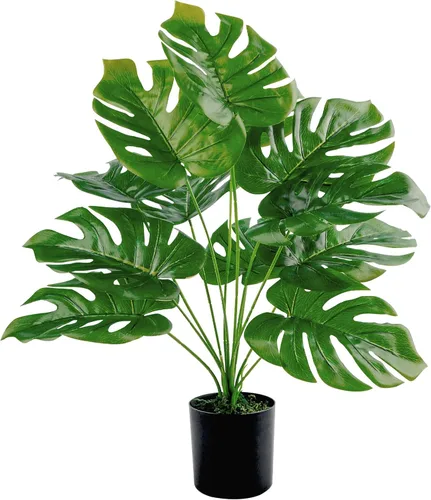 Miniatura 10 de Toopify 28" Paquete de 2 Plantas Artificiales Grandes Palmera Artificial en Maceta para Decoración de Interior y Exterior del Hogar y Oficina