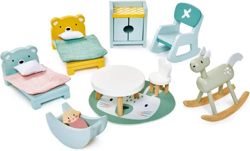 Miniatura 8 de Tender Leaf Toys - Accesorios para casa de muñecas Dovetail - Conjuntos de muebles de madera detallados y decoración de habitaciones - Fomenta