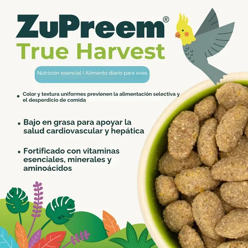 Miniatura 3 de ZuPreem Pellets naturales para pájaros, alimento diario para aves para cacatúas, agapornis, cuáqueros, conuros pequeños, lorikeet, nutrición básica