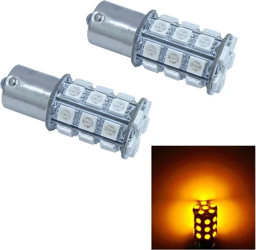 Miniatura 10 de PA 2 bombillas LED azules 13SMD 1156 para señal de giro, marcador lateral, respaldo de parada, luz trasera