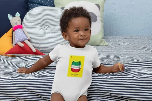 Miniatura 6 de Pop Threads El Barril Barrel Loteria Card Mexican Bingo Bebé Niños Niña Niño Camiseta