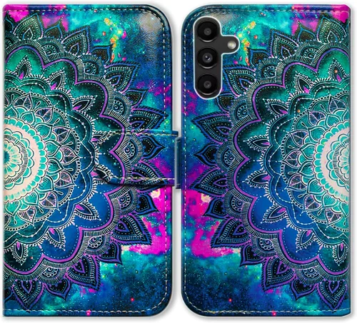 Miniatura 17 de Bcov Funda para Galaxy A13 5G, bonita funda de piel con tapa para teléfono con ranura para tarjetas, soporte para Samsung Galaxy A13 5G 2021 Linda