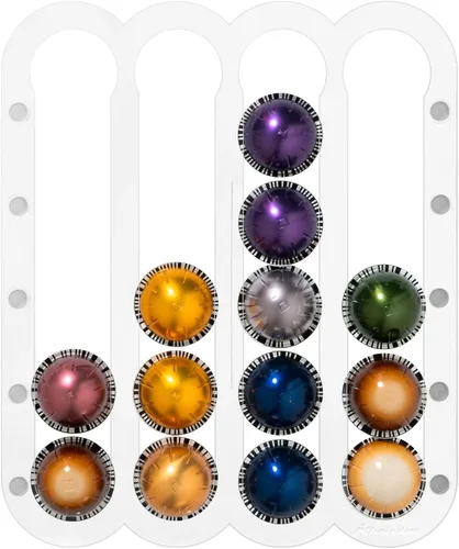 Miniatura 11 de Demi's Home Soporte adhesivo para cápsulas de café Nespresso Vertuo (medición antes de comprar), apto para ser montado en el interior/debajo