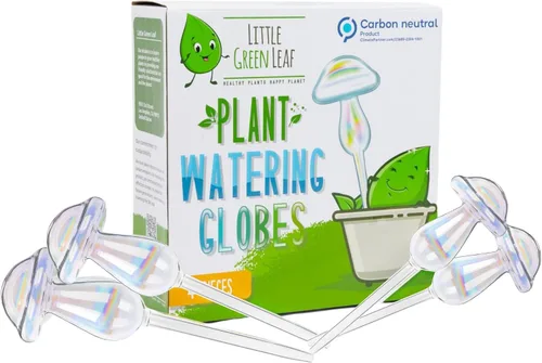 Miniatura 8 de Little Green Leaf Bombas de Riego Automáticas para Plantas, Insertos de Maceta de Riego Automático (Set de 10) Bombas de Plástico Transparente 6