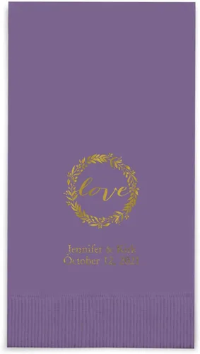 Miniatura 8 de Weddingstar - servilletas de papel impresas personalizables Negro