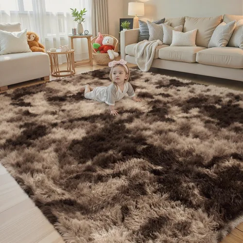 Miniatura 79 de Alfombras circulares súper suaves para niñas, castillo de princesa, tienda de campaña de 5 diámetros, alfombras circulares de área para dormitorio