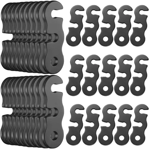 Miniatura 8 de SATINIOR Guyline - Tensor de aleación de aluminio para tienda de campaña, tensor de cuerda de paracaídas, ajustadores de cuerda para tienda