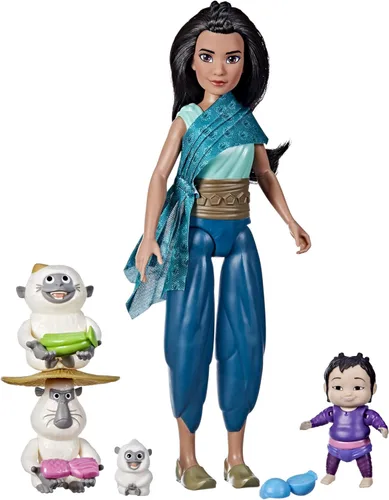 Disney Princess Raya y el último dragón, Raya, Ongis y NOI, ropa y accesorios de moda para muñecas, juguete para niños de 3 años en adelante