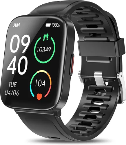 DUREXO Reloj inteligente, reloj inteligente para hombre de fitness impermeable 5ATM, reloj de fitness con pantalla táctil de 1.69 pulgadas, reloj