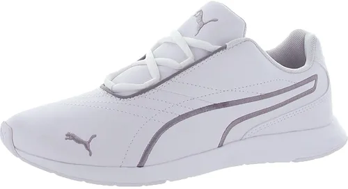 PUMA Zapatos deportivos Ella con cordones para mujer, estilo casual, color blanco