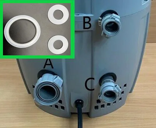 Miniatura 8 de Sustituye Coleman Lay-Z-Spa A Acoplamiento Bomba Adaptador de Inflación Tornillo Sello de Goma Anillo O P61514, A Sellos Juntas Arandelas
