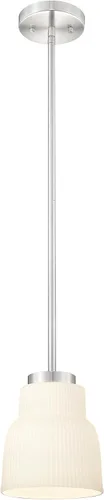 Miniatura 24 de FEMILA Lámpara Colgante Dorada, Accesorios de Iluminación Colgante de 4", Iluminación para Isla de Cocina, Vidrio Martilleado, Base E26, 4FY86MIL BG