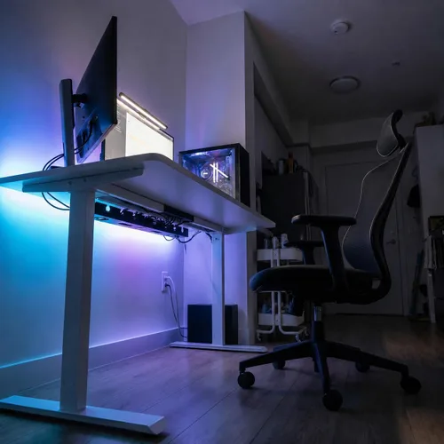 Miniatura 6 de Bandeja de organización de cables para debajo del escritorio, sin taladro, organizador de cables para escritorio, organizador de cables, bandeja