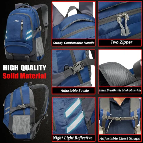 Miniatura 3 de ProEtrade - Mochila para escuela, universidad, estudiantes, viajes, negocios, con puerto de carga USB, Gratis