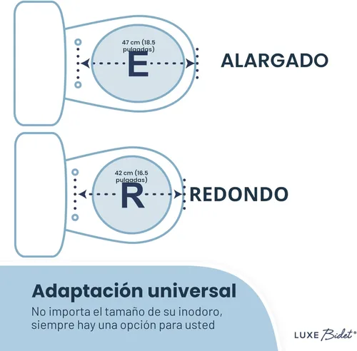 Miniatura 8 de LUXE TS1008E Asiento de inodoro alargado de ajuste cómodo con cierre lento, bisagras de liberación rápida y topes antideslizantes (blanco)