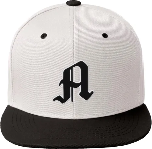 Miniatura 1519 de Daxton Gorra clásica con visera de billete plano con letras del alfabeto inglés antiguo de la A a la Z
