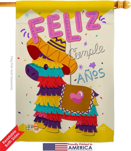 Miniatura 2 de Juego de banderas de casa de Feliz Cumpleaños, regalo de pastel de cumpleaños, regalo de ramo de dulces, ocasión de aniversario, fiesta, pequeño