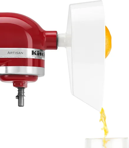 Miniatura 5 de KitchenAid KN12AP - Paquete de 3 accesorios para batidora de pie con molinillo de alimentos, exprimidor de cítricos y relleno de salchichas