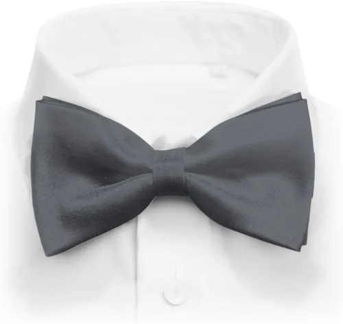 Miniatura 17 de Pajarita de esmoquin formal de satén preatada clásica para hombre, longitud ajustable, gran variedad de colores disponibles