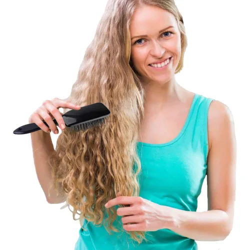 Miniatura 7 de SIQUK Juego de 6 cepillos para el cabello, cepillo de paleta para desenredar el cabello y peines negros para hombres y mujeres, cabello húmedo