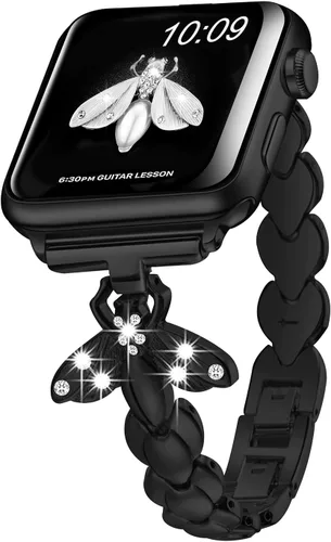SaNgaiMEi Correa compatible con Apple Watch Ultra Band de 1.929 in 1.772 in 1.732 in 1.654 in 1.614 in 1.575 in 1.496 in Correa de acero inoxidable
