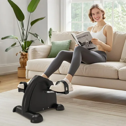 Miniatura 7 de FITKS360 Under Desk Elliptical & Mini Exercise Bike - Seated Electric Leg Exerciser Under Table Oval Electric - Seniors Sit Exerciser Full Assembled