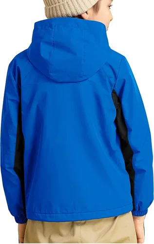Miniatura 5 de Chaqueta de esquí impermeable para niños, abrigo de nieve cálido para invierno, con capucha, forro polar resistente al viento